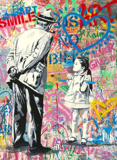 Caught Red Handed by Mr. Brainwash - Original on Paper